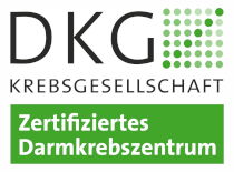 Logo DKG Krebsgesellschaftg Zertifiziertes Darmkrebszentrum
