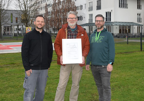 Foto des Energie-Teams Benjamin Lütkehaus, Frank Lübke und Manuel Lakmann