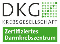 Logo DKG Krebsgesellschaftg Zertifiziertes Darmkrebszentrum