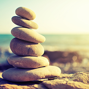 Bild gestapelte Steine